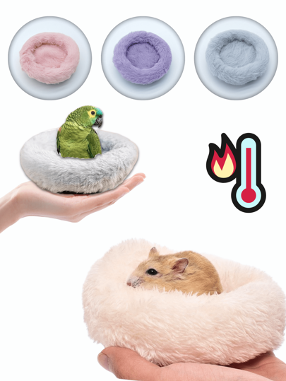 1 Piece Of Small Pet Kennel Pet Cage Mat Suitable For Autumn And Winter, Warm, Breathable, Soft And Comfortable, Suitable For Hamsters, Chinchillas, Hedgehogs, Parrots, Honey Gliders And Other Small Pets, Pink, Gray, Purple, Simple And Fashionable Design, Excellent Material, Strong And Durable Pet Bedding