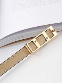 1 条女士几何图案时尚装饰腰带，适合牛仔裤、长裤 - A - 查看 7