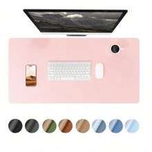 1 件 FATES 键盘腕托记忆泡沫、桌垫、鼠标垫、防水 PVC 皮革桌保护垫、超薄大号桌面吸墨纸、易清洁笔记本电脑桌书写垫，适用于办公室工作/家庭/装饰