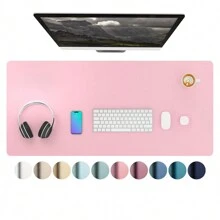 1 件 FATES 键盘腕托记忆泡沫、桌垫、鼠标垫、防水 PVC 皮革桌保护垫、超薄大号桌面吸墨纸、易清洁笔记本电脑桌书写垫，适用于办公室工作/家庭/装饰