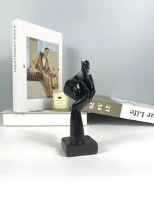 1 件树脂思想者面具 - 抽象个性化客厅装饰 | 男士房间装饰 | 咖啡桌和搁板装饰 | 斯多葛主义灵感 | 沉默是金的最佳礼物 - 彩色 - 查看 8