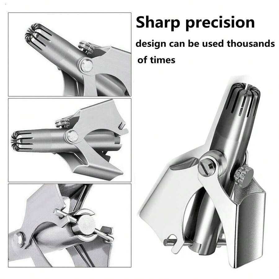 Nose Trimmer For Men Stainless Steel Nose Hair Trimmer Washable