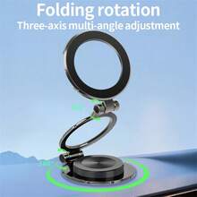 AmSengo 2024 热销折叠式磁性车载手机支架，磁性车载手机支架兼容 16、15、14、13、12，免提 - 彩色 - 查看 9