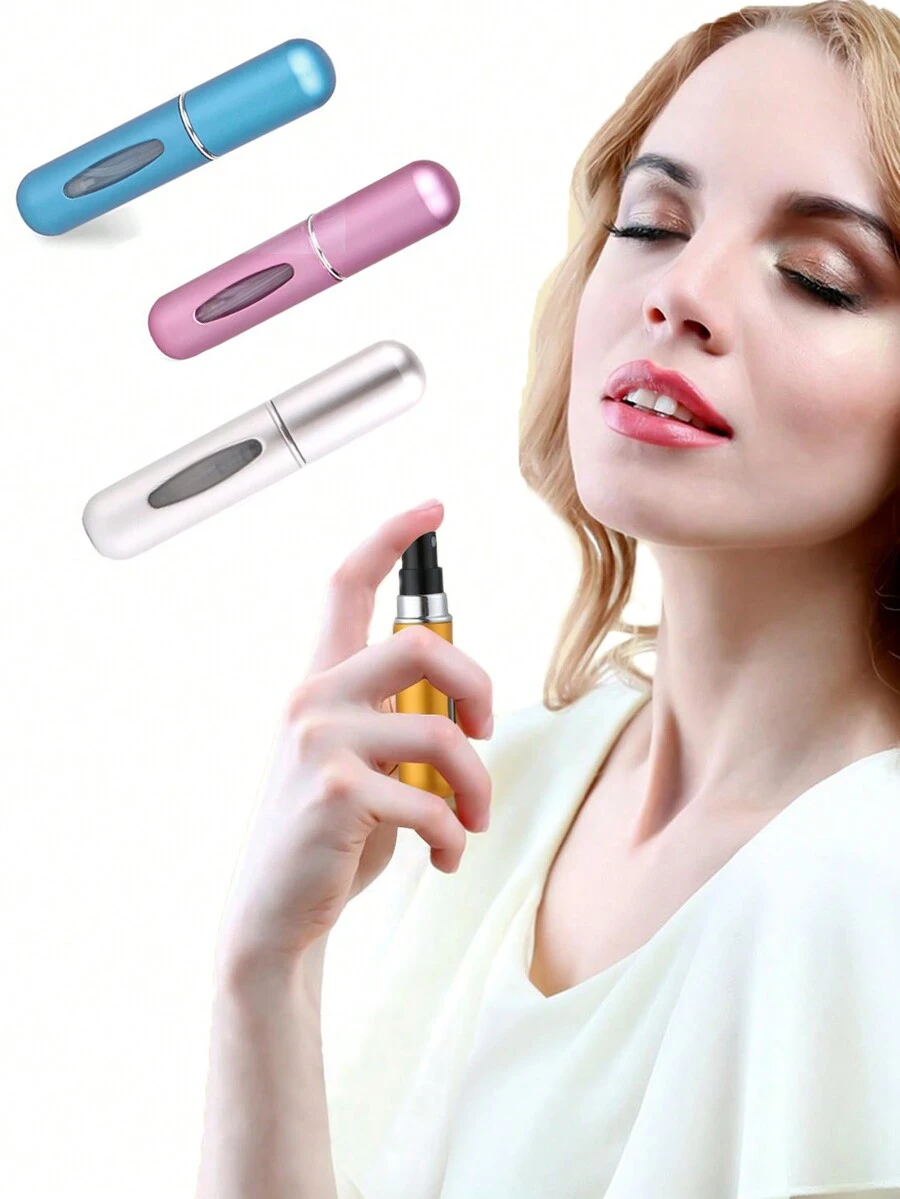 1 件 5ML 便携式可充电香水雾化器喷雾瓶，迷你可再填充香水喷雾器，适合旅行 - 彩色 - 查看 1