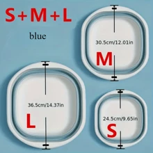 3 件/套超大可折叠拖把桶带提篮 - 移动可折叠地板清洁解决方案，适用于浴室和家庭使用 - 露营、钓鱼、海滩旅行的理想选择家居浴室装饰秋季装饰返校