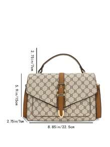 Fashion Pattern Handbag Pattern Old Flower Bag Double Layer Small Bag