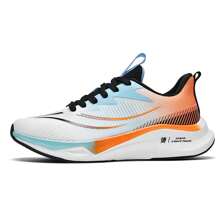 女士专业户外竞速跑鞋，舒适透气防滑系带，新品上市 - 橘藍 - 查看 2