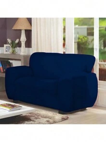 CAROLINA GOLD 2 SEAT Sofa Cover Navy Blue - 藍色 - 查看 2