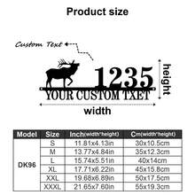 1 件定制鹿字母金属门牌号 - 个性化墙面艺术，适合家居装饰、独特入口特色和完美礼物 - 彩色 - 查看 3