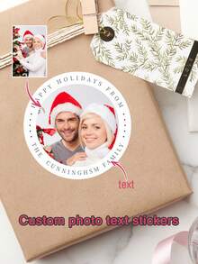 圣诞人物印花贴纸、礼品贴纸 - 彩色 - 查看 1