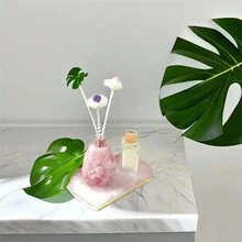 1/2pcs 25ml 水晶原石香薰礼品水晶石消磁矿物瓶无焰水晶香薰原石 - 彩色 - 查看 3