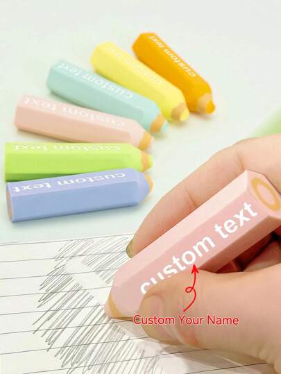Custom Erasers, 5pcs/4-40pcs Set | Personalized Pencil Erasers, Bulk Rubber Erasers, Dinosaur Erasers, Push-Pull Erasers, Art Erasers For Drawing, Student Stationery, Back To School Gifts, Custom Erasers For Kids, School, Office, Christmas Gifts, Halloween Gifts, Back To School Season, School Supplies, Back To School Special Offer