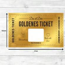 1 包刮刮礼品卡，带信封和贴纸 - 生日、浪漫爱情、结婚纪念日的惊喜礼物 - 表达您的愿望，适合儿子、女儿、情侣、他或她 - 金色 - 查看 3