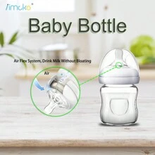 Bình sữa Iimcko® 3 CÁI dành cho trẻ bú mẹ, mang đến cho bé cảm giác thoải mái và ấm áp quen thuộc của bầu ngực mẹ - Trong sáng - Xem 4