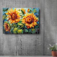 Floral Poster Wall Art Decor, Abstract Flower Pictures Print On Poster, Colorful Wideflower Print, Watercolor Artwork, Flower Print On Poster Wall Art, Art Print, Print - Framed - View 4