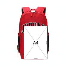 Nike 2024 青年背包，日常休闲收纳袋 - 紅色 - 查看 7