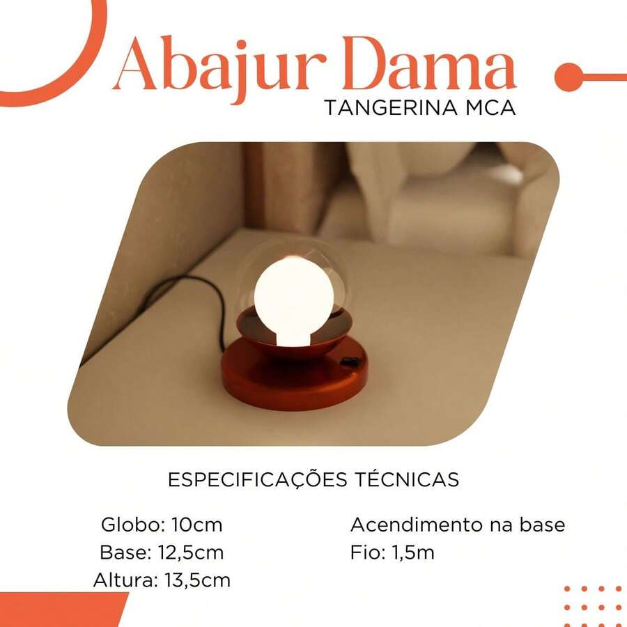 Kit 2 Copper Dama Table Lamp In Aluminum With Transparent Glass Globe