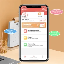 A4 Printer, Bluetooth Wireless Thermal Printer, Ink-Free Printing For Office & Home Use - White - View 3