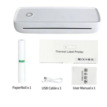 A4 Printer, Bluetooth Wireless Thermal Printer, Ink-Free Printing For Office & Home Use - White - View 5