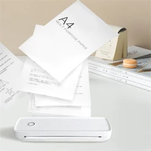 A4 Printer, Bluetooth Wireless Thermal Printer, Ink-Free Printing For Office & Home Use - White - View 1