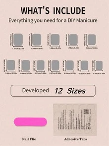 24 miếng dán móng tay màu trơn bóng, móng tay giả vuông ngắn trên toàn bộ móng tay giả của bạn, lớp phủ bóng, dễ dán và tháo. Phong cách đơn giản, ngọt ngào, thanh lịch và sang trọng, miếng dán móng tay giả có thể tháo rời, thích hợp cho lễ hội, tiệc tùng, tụ tập bạn bè, trang phục hàng ngày, tặng kèm 1 gel jelly và một dũa móng. Nhấn móng tay của bạn. Đồ dùng làm móng - Nhiều màu - Xem 5