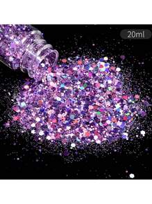 19 色 DIY 手工树脂水晶环氧闪光粉混合物，包括激光全息六角形闪光薄片，20 毫升，用于树脂模具颜色调整、美甲、圣诞节和万圣节闪光装饰、艺术和工艺品 - 環氧樹脂珠光粉 - 查看 18