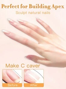 15ml 透明建筑指甲凝胶指甲油强化剂凝胶延长凝胶底漆瓶装可浸泡 UV LED 凝胶指甲延长剂 - 無色 - 查看 5