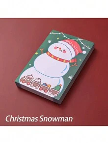 1set/1pc Random Santa Claus Memo Pad - Student Learning & Office - Festive Design, Durable & Creative Notes