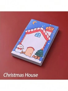 1set/1pc Random Santa Claus Memo Pad - Student Learning & Office - Festive Design, Durable & Creative Notes