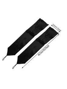 20 世纪 20 年代复古风格长款歌剧手套，带指环，缎面设计，弹性肘长派对手套，适合女士，适合主题派对、婚礼、万圣节服装，黑色 - 彩色 - 查看 6