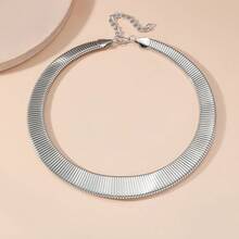 1 件新款时尚夸张软骨蛇形设计项链首饰，适合女性日常装扮 - 1Pc - 查看 12