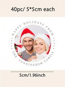 圣诞人物印花贴纸、礼品贴纸 - 彩色 - 查看 8