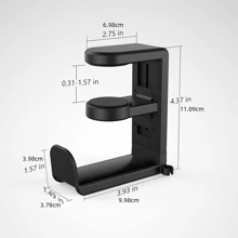 免钻桌夹挂钩耳机支架 360 度旋转耳机支架杂项收纳悬挂 - 均碼 - 查看 14