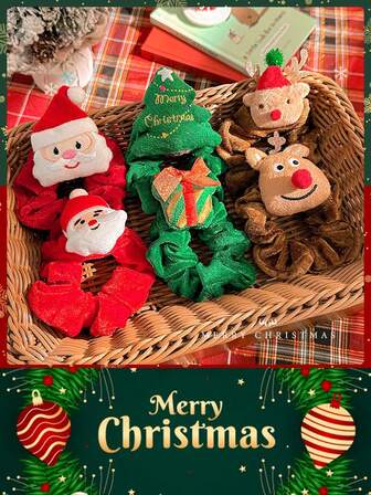 1pc Christmas Plush Hair Scrunchies, High Elasticity Hair Ties Hair Accessories, Cartoon Patterns Like Reindeer, Santa Claus, Christmas Tree,Gifts,Travel,Gifts For Women,Hair Stuff,Stocking Stuffers,Stocking Stuffers,Stocking Fillers,Stocking Stuffers For Women,Stocking Fillers Women,Christmas Gifts,Gifts,Christmas Stocking Fillers,Gifts For Women,Gift,Christmas Gift,Stocking Stuffers For Adults,Stocking Fillers For Adult,Hair Stuff,Women's Accessories,Stocking Stuffer,Coming-Of-Age Hair Accessory,Christmas Hair Accessories,Gift Ideas For Women,Beauty Stocking Fillers,Christmas Gifts For Women