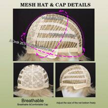 Men's Wigs Synthetic Light Blonde Straight Wig With Bangs Short Wig For Role Playing Party Daily Use - Vàng - Xem 7