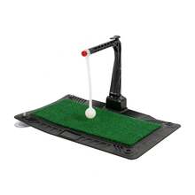 Rainaut Golf Swing & Hitting Trainer Height Adjustable Golf Swing Practice Training Aid - Đen + Xanh lá - Xem 11