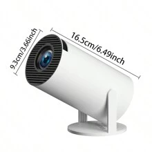 Máy chiếu Mini Wifi 6 không dây Bluetooth 5.0, Hệ điều hành Android 11.0, Tự động hiệu chỉnh Keystone, Máy chiếu ngoài trời di động xoay 180°, Màn hình 130", Tương thích với điện thoại thông minh/PC/Máy tính xách tay, Máy chiếu rạp hát tại nhà 4K - Phích cắm loại C của EU (220-240V) - Xem 13