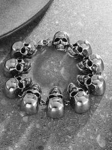 Vòng tay đầu lâu cổ điển mới, trang sức thời trang sáng tạo theo phong cách Punk châu Âu và Mỹ độc đáo dành cho nam giới - Nhiều màu - Xem 13