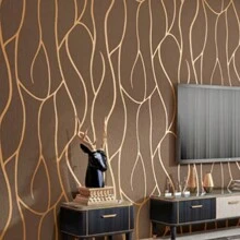 1 Tập Giấy dán tường họa tiết hình học đơn giản và phong cách, có năm màu, lý tưởng cho phòng khách gia đình, phòng ngủ, phòng ăn, trang trí tường nền Giáng sinh và Halloween, miếng dán tường lột, giấy dán tường, giấy dán tường, đồ trang trí mùa xuân làm mới ngôi nhà của bạn, miếng dán trang trí Rama - màu nâu - Xem 2