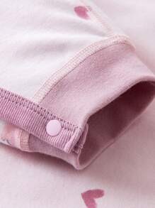 mini bala Baby Skin-Friendly Breathable Romper Infant Soft Home Crawling Suit - Red - View 7