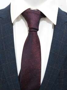 1 件花卉轻质商务休闲时尚涤纶领带，适合所有季节男士领带