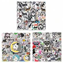 50 miếng dán hình chó Alaska/chó túi/chó Schnauzer hoạt hình, miếng dán bằng nhựa vinyl cho máy tính xách tay, bình nước, đàn guitar, xe đạp, ô tô, xe máy, cản xe, hành lý, ván trượt, hình dán dễ thương, món quà tuyệt vời cho trẻ em, thanh thiếu niên, nam giới, phụ nữ. - Nhiều màu - Xem 1