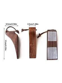 "Chặn cửa gỗ sồi và óc chó cao cấp - Hoàn hảo cho cửa trượt, chặn cửa bằng gỗ thủ công để ngăn chặn đóng sầm và kẹp ngón tay" - Nhiều màu - Xem 3