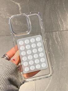 返校支架 3D 吸盘气囊手机壳 适用于 15 16 16plus 16Promax 15 15plus 15Pro 14Promax 14Pro 14plus 14 13Promax 13Pro 13 12 11 XR 防水防震防摔防刮 - 無色 - 查看 4