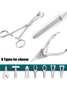 AVYRING 1 件装不锈钢穿刺钳针管夹镊子开合环球钳唇腹隔膜穿刺工具` - 彩色 - 查看 10