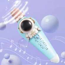 Micrófono inalámbrico de karaoke con luces LED, micrófono portátil, gran regalo para niñas, niños y adultos, disponible en dos colores a elegir