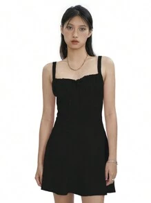 Women's Summer Corset Mini Dress Lace Up Backless A-Line Flowy Sundress Going Out  Fashion Party Dresses Graduation Dresses For Women - 黑色 - 查看 9