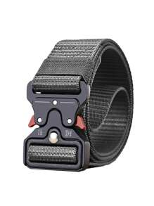 3/2/1pc New Men's Casual Nylon Belt Tactical Quick Release Buckle Outdoor Training Pants Belt Workwear Belt Summer, School