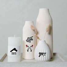 53PCS Gun Stickers Vinyl Aesthetics Stickers For Scrapbooking, Diary, Laptop, Bumper, Skateboard, Water Bottle, Computer, Phone, Cartoon, Hard Hat, Car Stickers And Decals - Multicolor - View 6