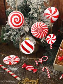 12件套圣诞树装饰套装 - 木质挂饰、糖果、拐杖糖、字母装饰，适用于冬季节日装饰、家庭聚会装饰、圣诞树挂饰、节日派对装饰，是生日、家居装饰、圣诞节装饰、房间装饰、圣诞节装饰、家居圣诞礼物、圣诞装饰的理想之选。 - 彩色 - 查看 3